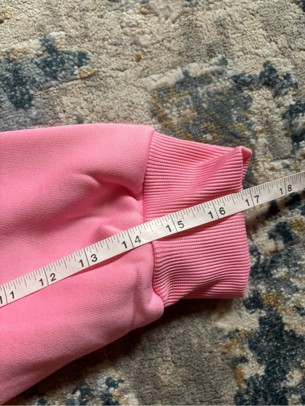 PARKE Pink Mock Neck Sweatshirt with Varsity Lettering - Picture 6 of 7